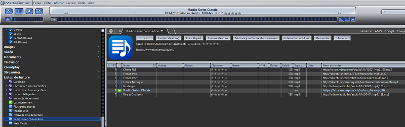 Ma liste de radios